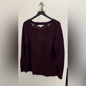 Dark wine color sweater size XL. Ann Taylor Loft.
